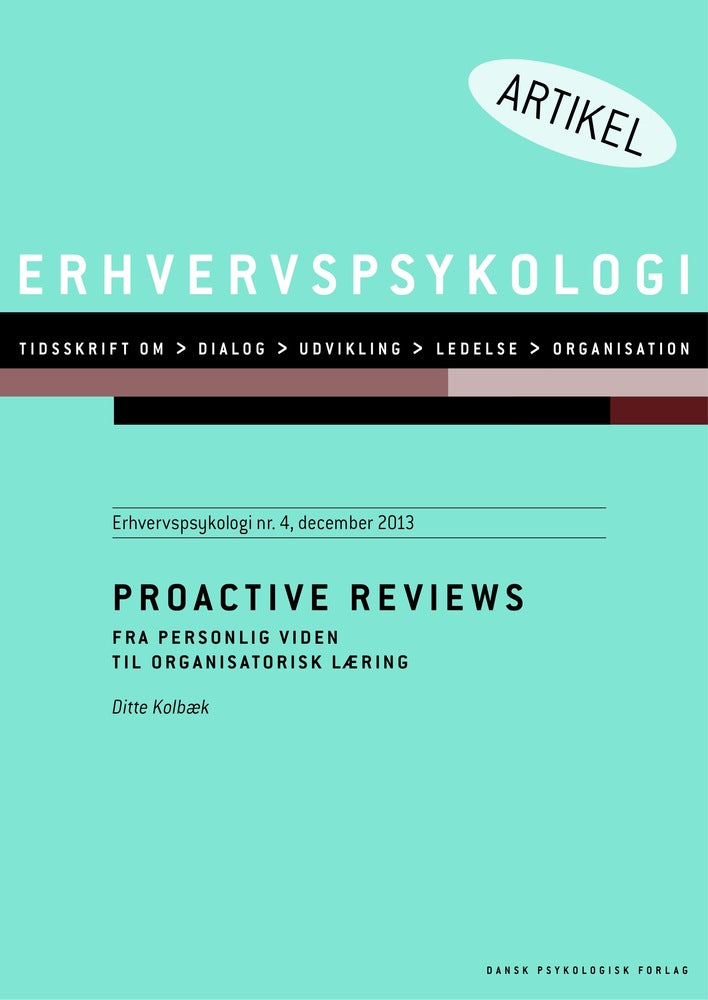 Proactive review