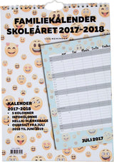 SKOLEFAMILIEKALENDER 2017/18 A4 SMILEY