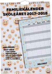 SKOLEFAMILIEKALENDER 2017/18 A4 SMILEY