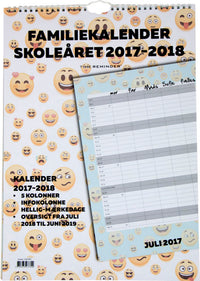 SKOLEFAMILIEKALENDER 2017/18 A3 SMILEY