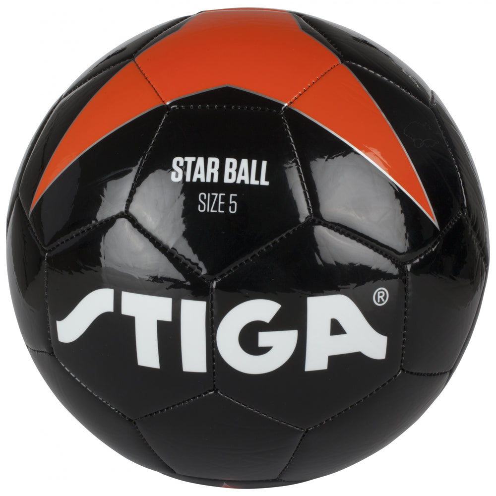 Fodbold star sort/orange
