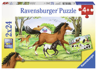 Puslespil world of horses 2x24 brikker
