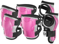 Beskyttelsessæt - pink - str m (6-9 år)