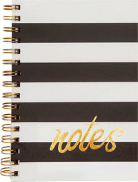 NOTESBOG A5 STRIBET SORT/HVID 150 BLADE