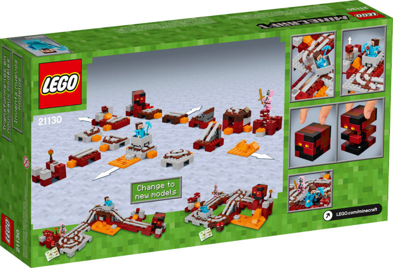 21130 LEGO Minecraft Netherjernbanen