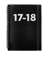 KALENDER 17/18 LETTS BLACK A5 UGE ASS.
