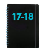 KALENDER 17/18 LETTS BLACK A5 UGE ASS.