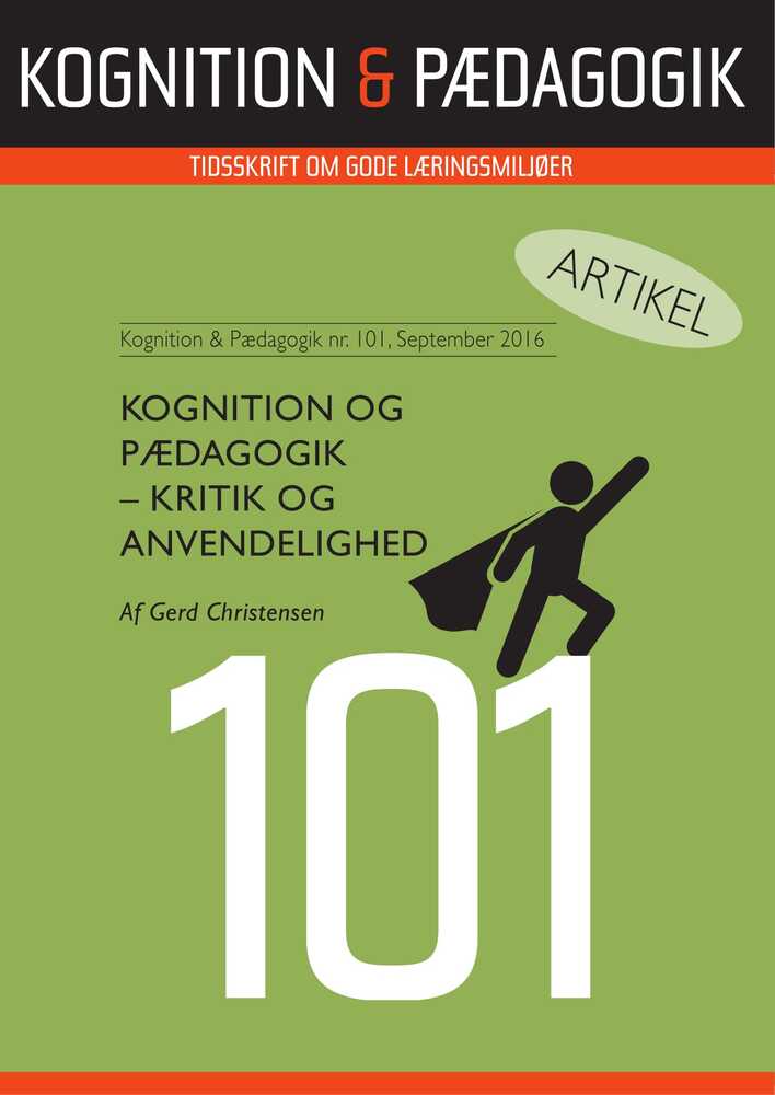 Kognition og Pædagogik - kritik og anvendelighed