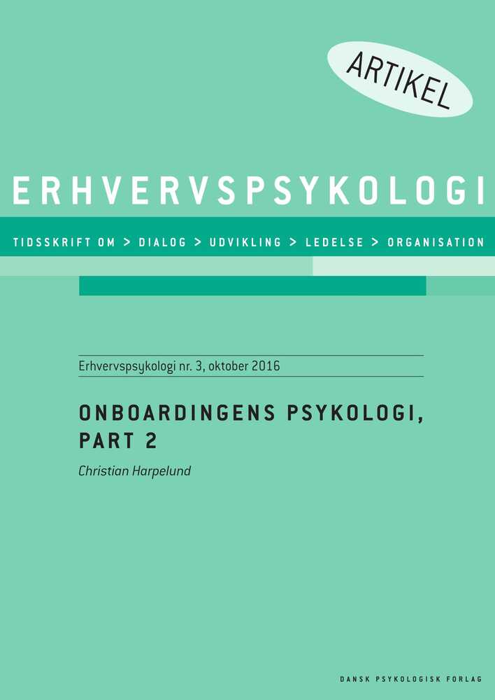 Onboardingens psykologi, part 2