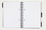 SPIRALBLOK A5 PP OMSLAG SMILEY HVID 5 FANER