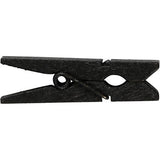 Minitøjklemme 9mm 20stk sort