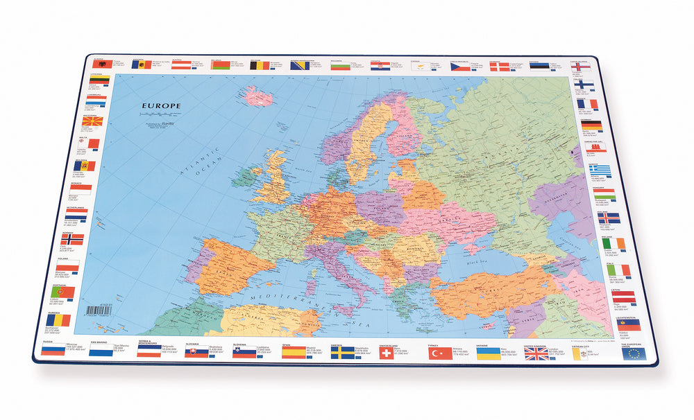 Skriveunderlag med europakort