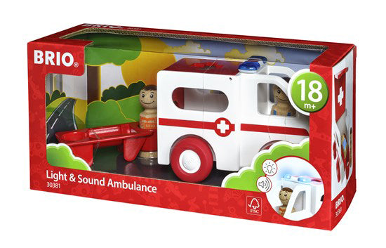 BRIO AMBULANCE LYS OG LYD