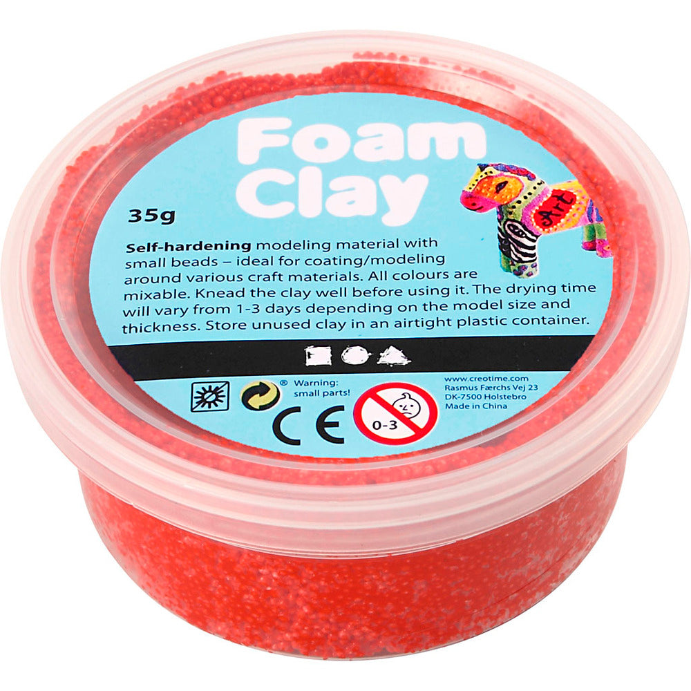 Foam clay rød 35g