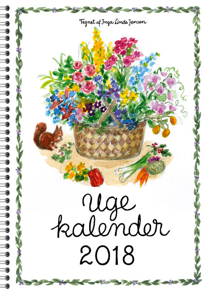 UGEKALENDERBOG PLAKATFORLAGET 8X12 2018