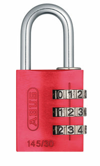 Kodelås abus 145/30 rød 30 mm.
