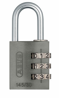 Kodelås abus 145/30 grå 30 mm.