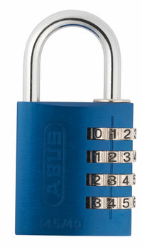 Kodelås abus 145/40 blå 40 mm.