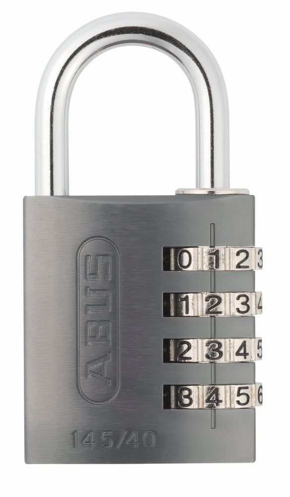 Kodelås abus 145/40 grå 40 mm.