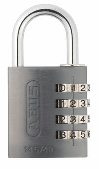 Kodelås abus 145/40 grå 40 mm.