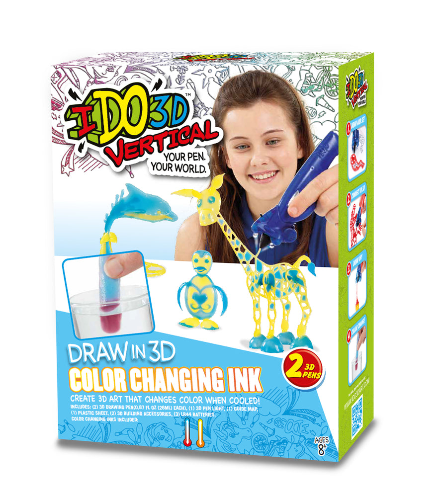 IDO3D VERTICAL COLOURCHANGE 2 PEN ACTIVITY SET