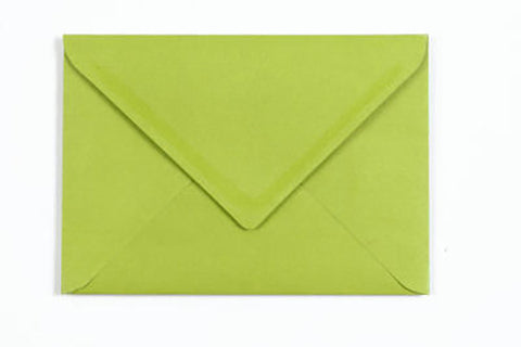 KUVERT C6 100G MØRK GRØN/LIME 10 STK