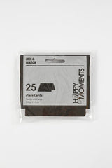 BORDKORT 250G SORT 25STK