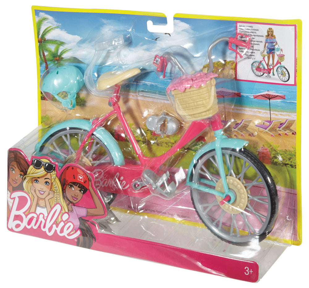 BARBIE CYKEL  MED TILBEHØR