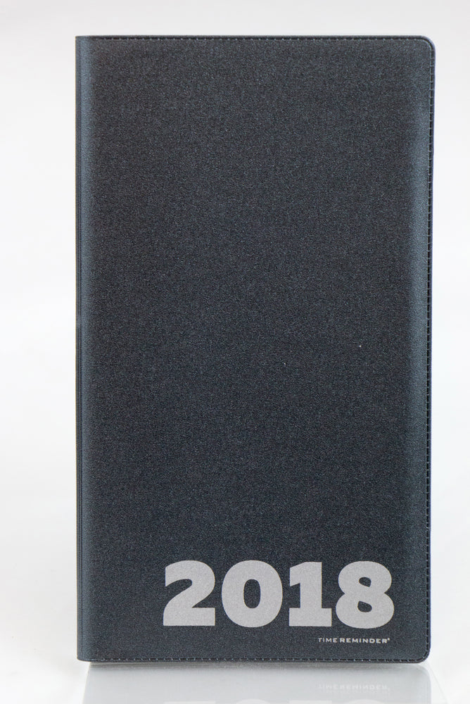 MÅNEDSKALENDER 2018 METAL ANTIKGRÅ VINYL