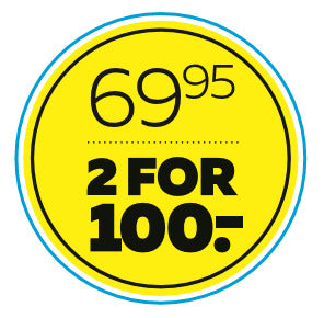 ETIKET 69,95 2FOR100 GUL Ø40MM 250 STK