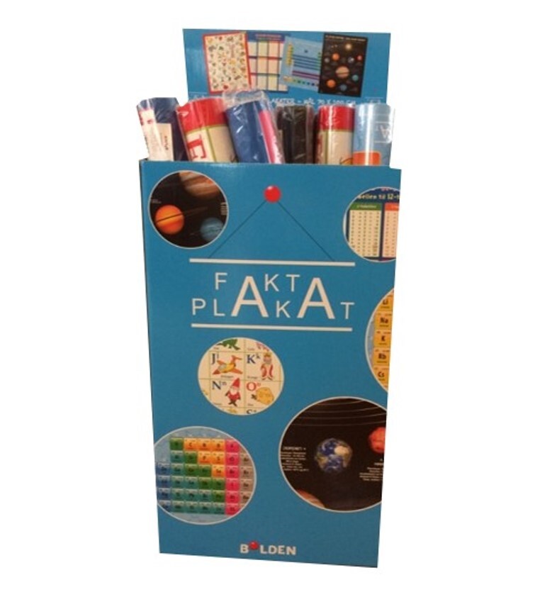 FAKTA plakater - display m/20 stk. ass.   Pris pr. stk. kr. 99,95