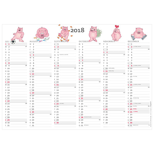 KONTORKALENDER HUMOR A4 SC MIX 2018 MAYLAND