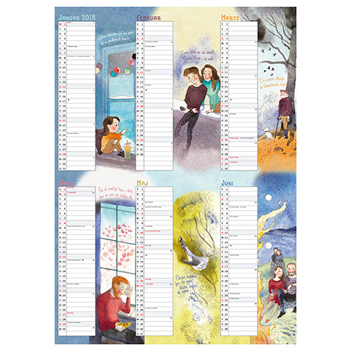 ÅRSKALENDER A3 ILL.  2018 MAYLAND