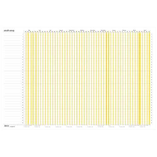 FERIE PLANNER PP WHITEBOARD 2018 MAYLAND