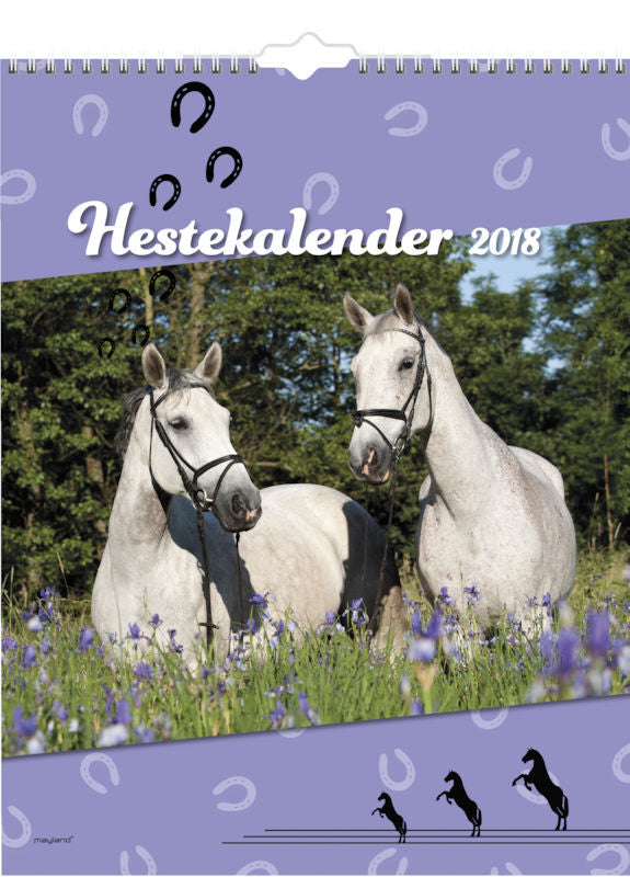 VÆGKALENDER HESTE  2018 MAYLAND