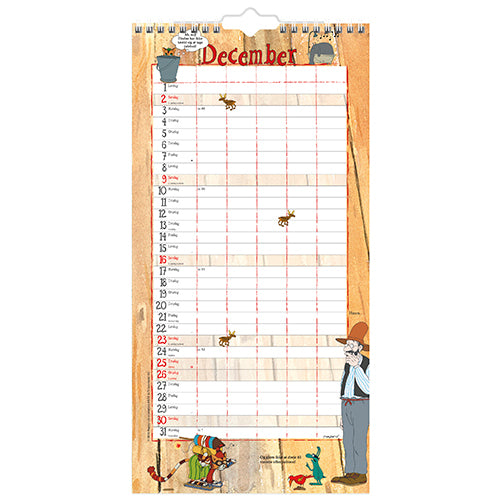 FAMILIEKALENDER PEDDERSEN &FINDUS  2018 MAYLAND