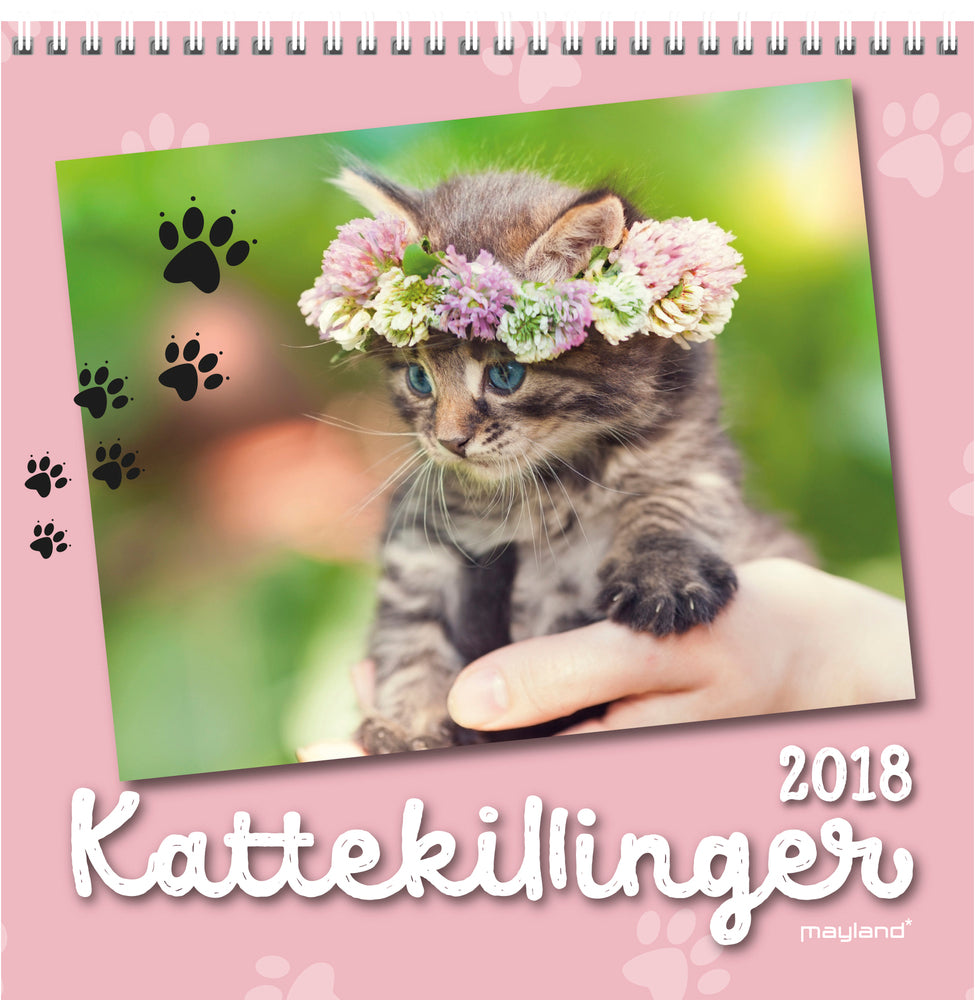VÆGKALENDER KATTEKILLINGER  2018 MAYLAND