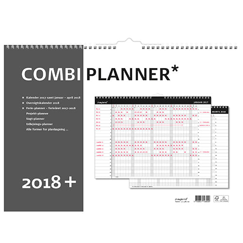 COMBI-PLANNER MÅNED  2018 MAYLAND