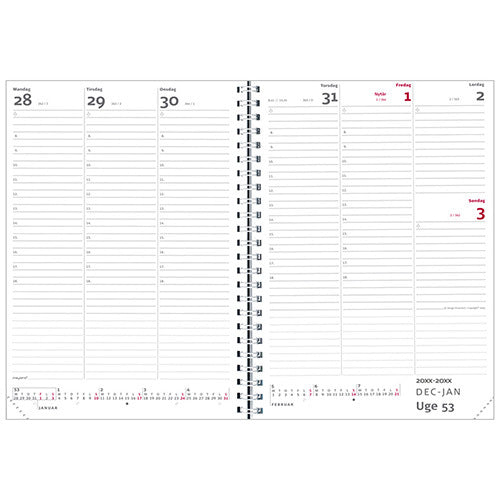 A5 BUSINESS UGEKALENDER SORT 2018 MAYLAND