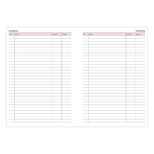 A5 BUSINESS UGEKALENDER SORT 2018 MAYLAND