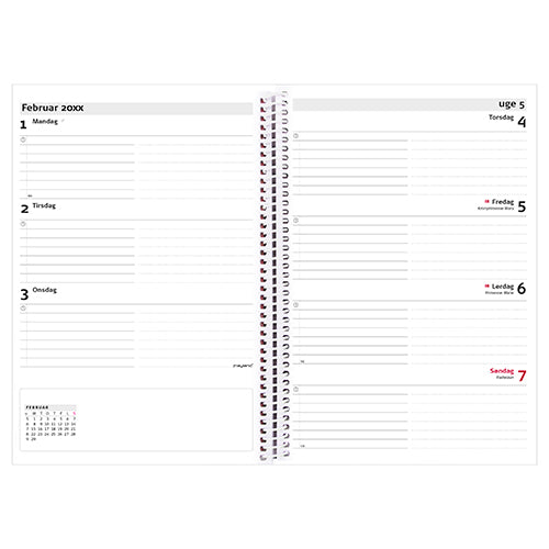 A5 UGEKALENDER 4 ILLU.  2018 MAYLAND
