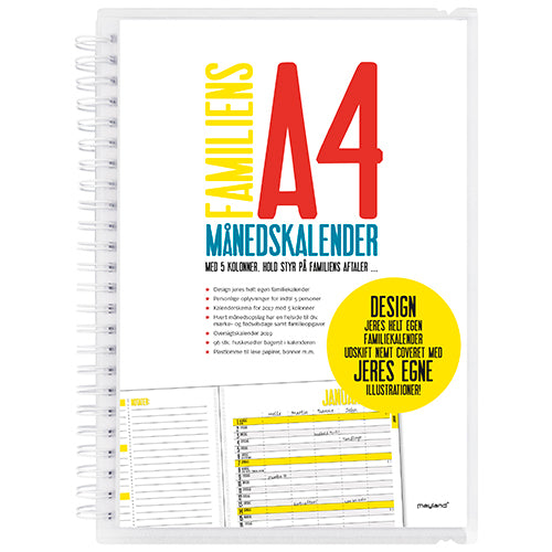 FAMILIENS MÅNEDSKALENDER  2018 MAYLAND