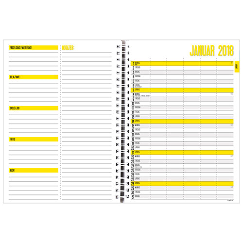 FAMILIENS MÅNEDSKALENDER  2018 MAYLAND