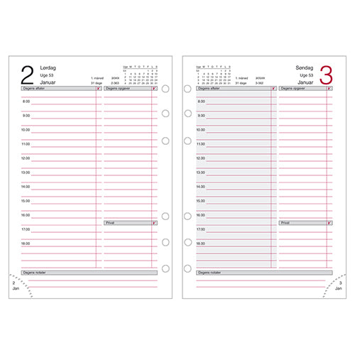 SYSTEM MM DAGKALENDER KUNSTSKIND SORT 2018 MAYLAND