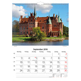 VÆGKALENDER DANSKE SLOTTE  2018 MAYLAND