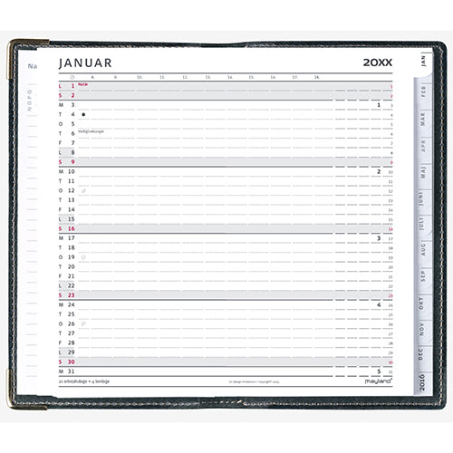 INDEX PLANNER REFILL  2018 MAYLAND
