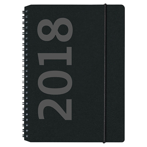 A5 UGEKALENDER SORT ÅR  2018 MAYLAND