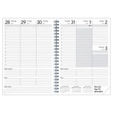 BASIC A5 UGEKALENDER GRÅ  2018 MAYLAND