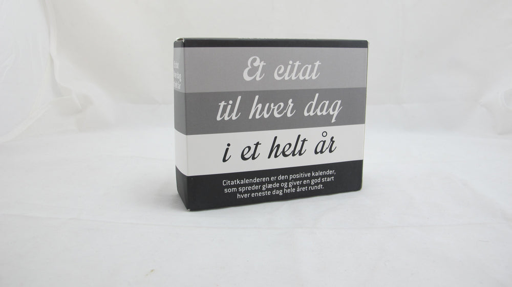 CITATKALENDER SORT/HVID 365 DAGE
