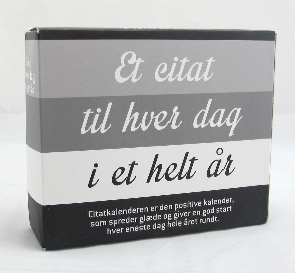 CITATKALENDER SORT/HVID 365 DAGE